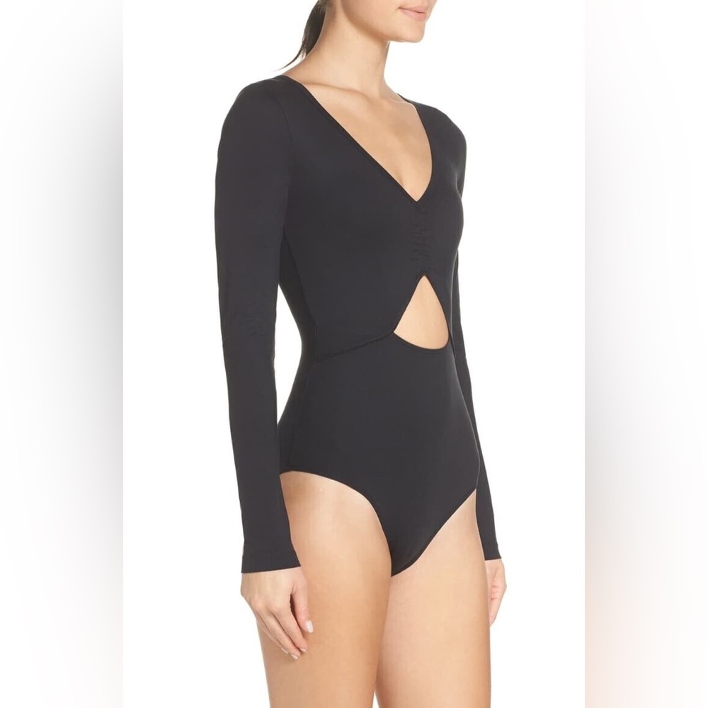 Zella cutout bodysuit leotard EEUC Nordstrom L large